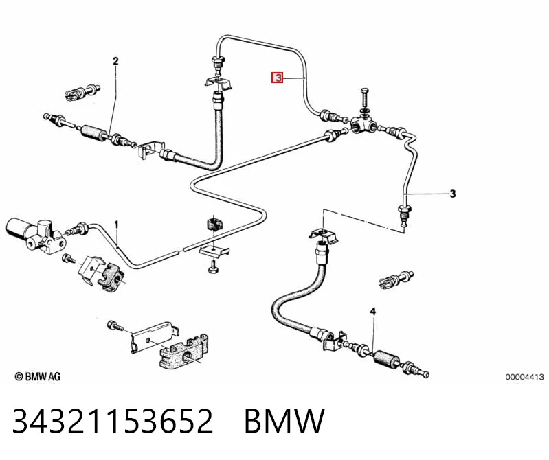QBCU1900AA Quick Brake Трубка гальмівна задня центральна