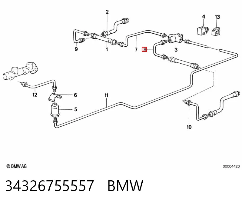 Купити QB0300AACU Quick Brake Трубка гальмівна, задня, права