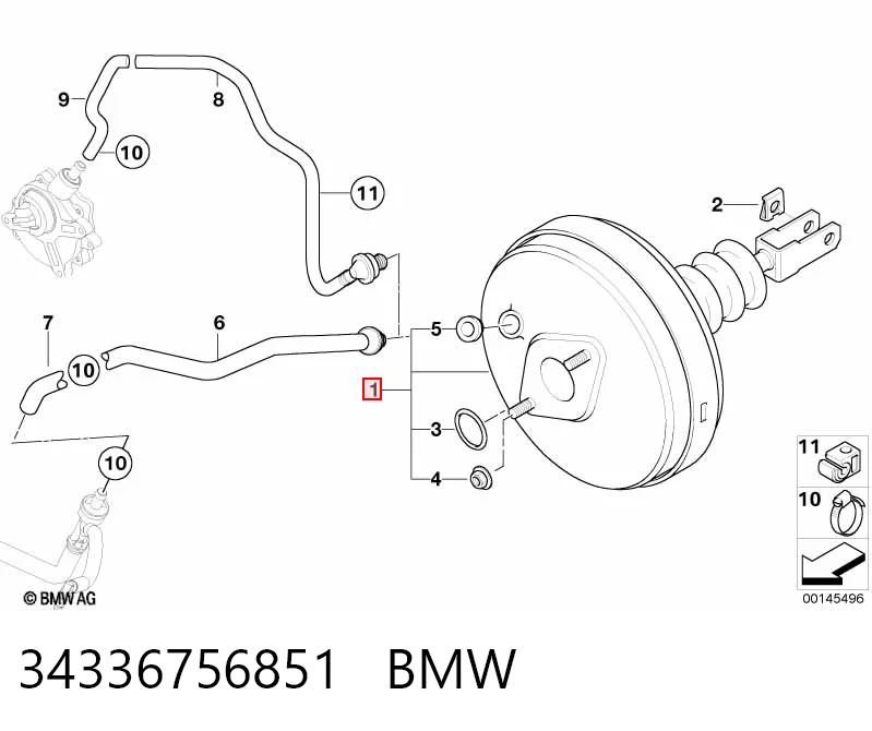 Вакуумника BMW 3 седан (E46) (1998 - 2005) ціна, від 280.59 USD