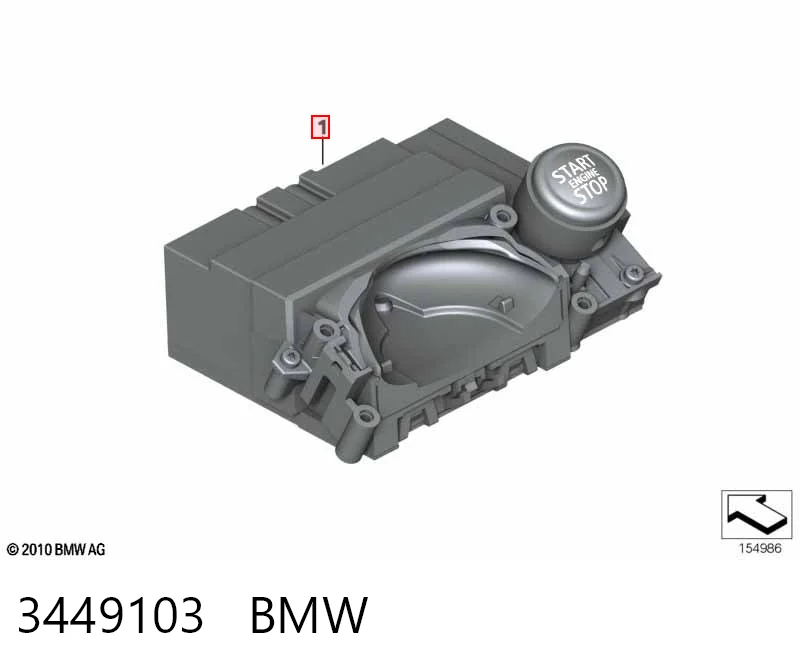 3449103 BMW Кнопка запуску двигуна