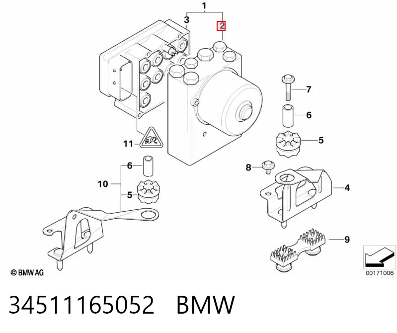 Блок управління АБС (ABS) на BMW 3  E36