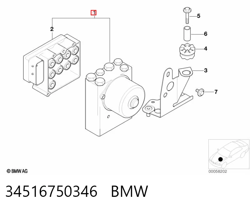 Блок управління АБС (ABS) на BMW 5  E39