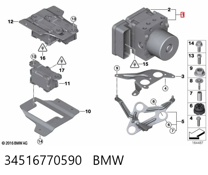 Блок управління АБС (ABS) на BMW 3  E90