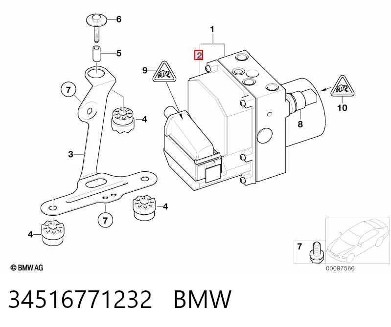  Блок АБС BMW 7 