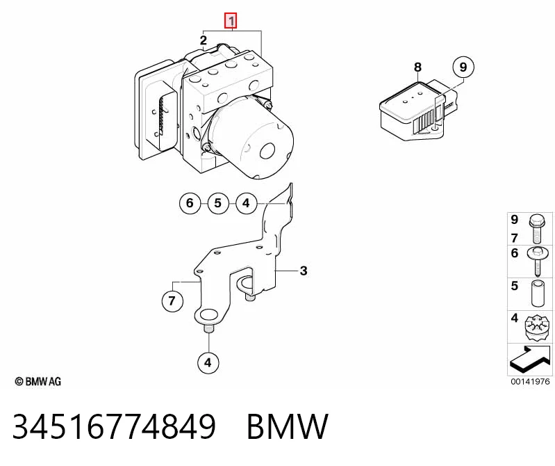 Блок управління АБС (ABS) на BMW 5  E61