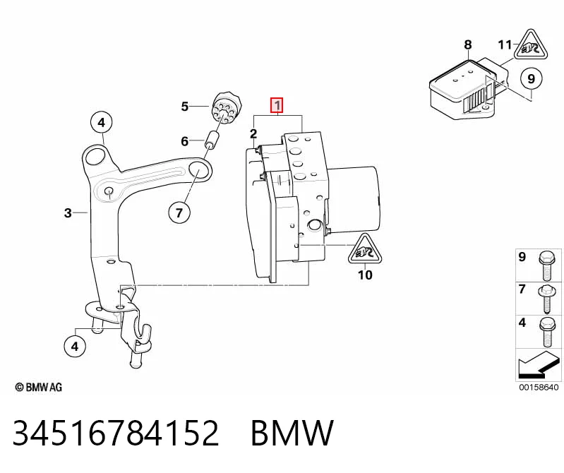 Блок АБС гідравлічний BMW 5 седан (E60) (2003 - 2009) ціна, від 69.69 USD