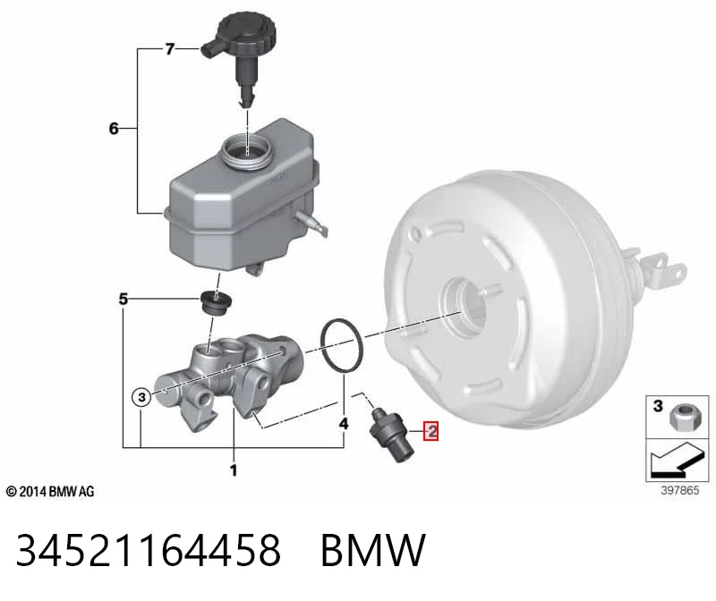 34521164458 BMW Датчик показника тиску масла