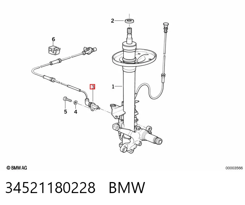 1181839 BMW Датчик АБС