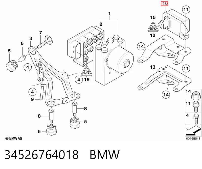 Датчик поздовжнього прискорення 6764018 BMW