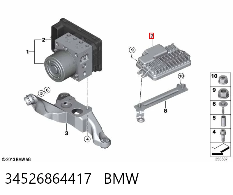 Елементи АБС BMW 9500014 ціна, від 152.37 USD