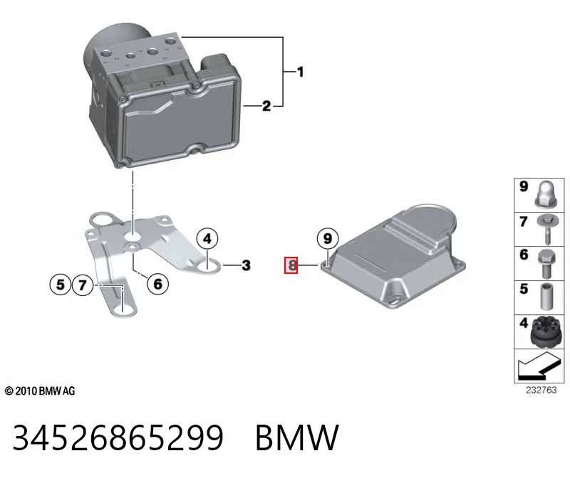 Модуль-процесор керування подушки безпеки 6865299 BMW