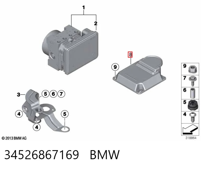 Блок управління airbag BMW 6865299