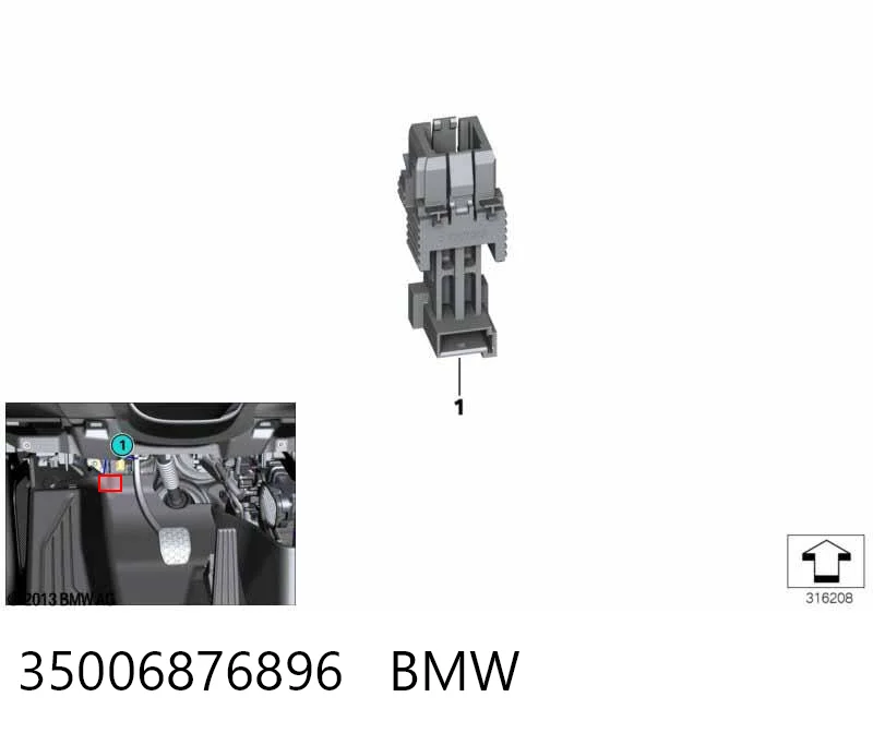 35006876896 BMW Лягушка стоп-сигналу