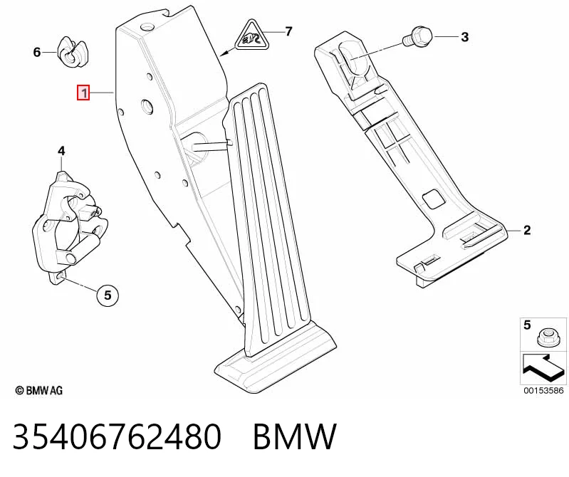  Педаль газу BMW 7 