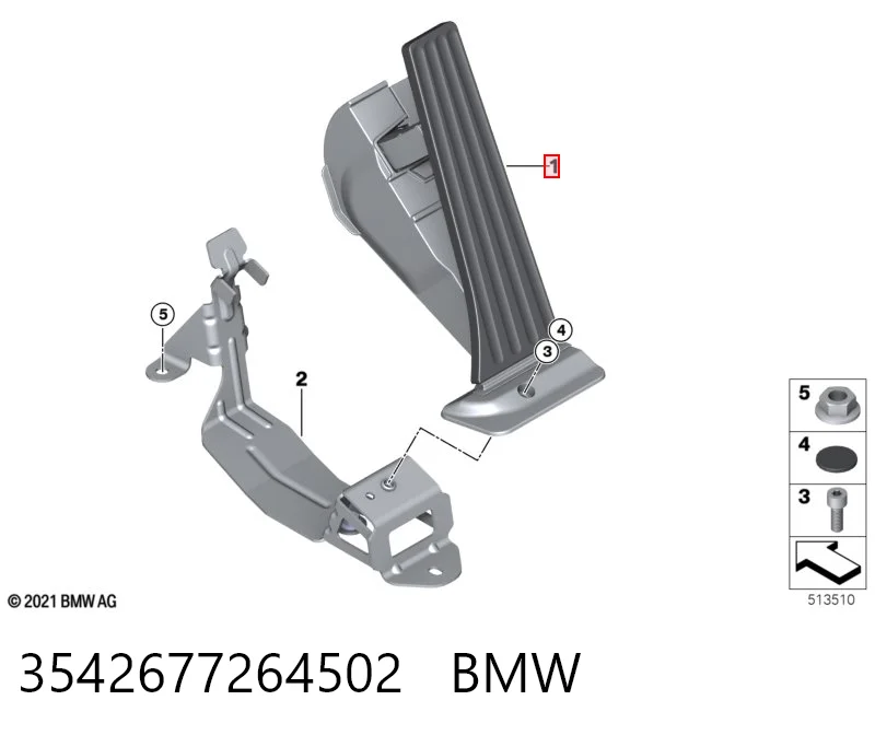 Педаль акселератора BMW X1 