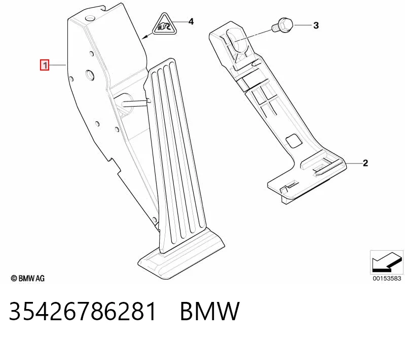 Педаль газу (акселератора) на BMW 7  E38