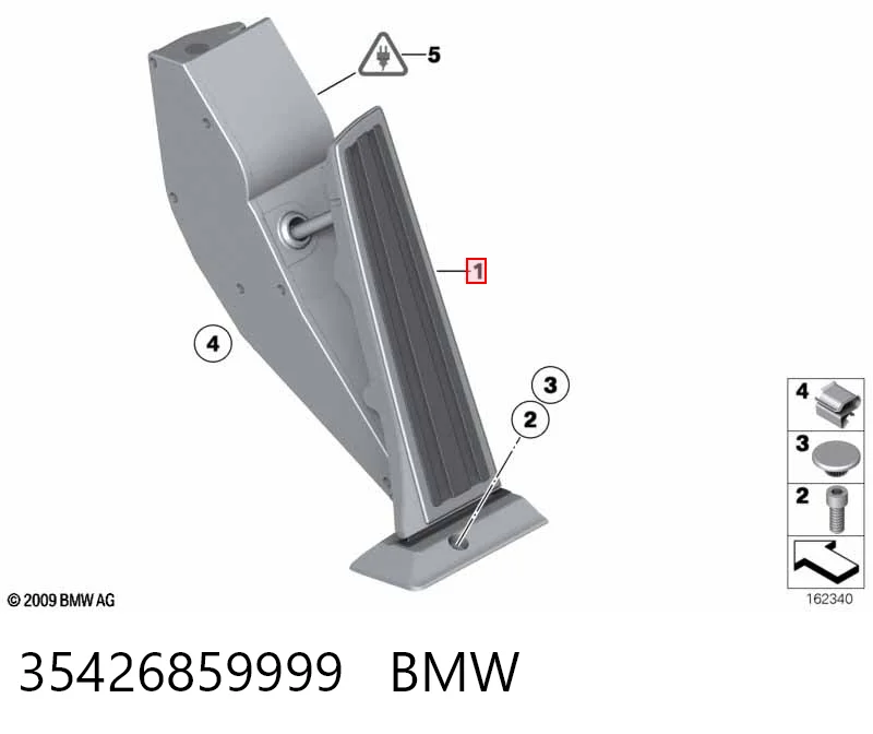 35426859999 BMW Педаль газу (акселератора)