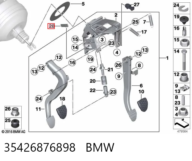 35426876898 BMW Датчик включення зчеплення
