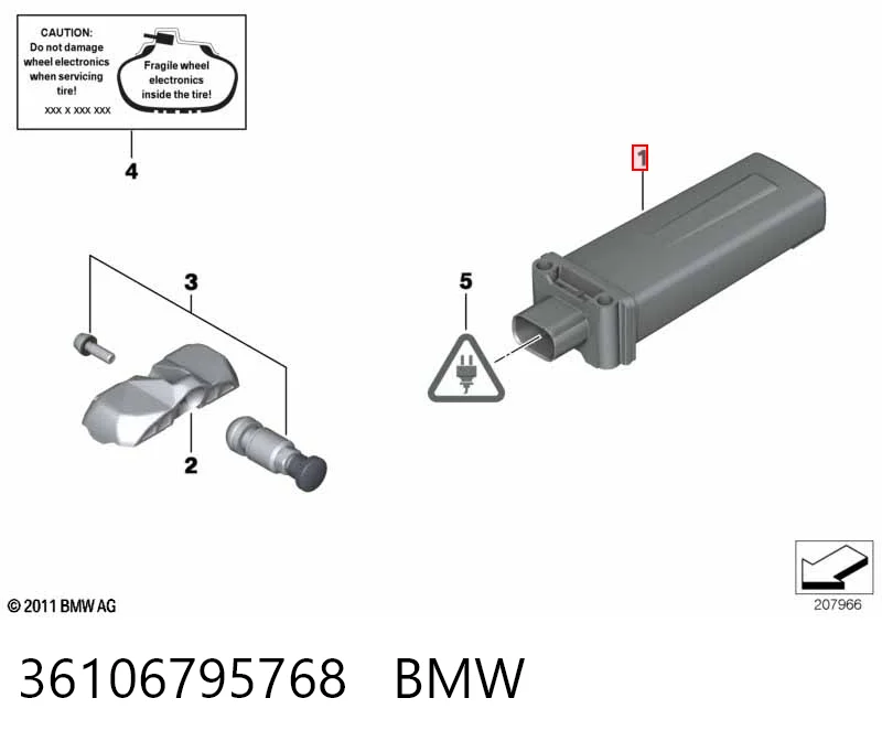 6795768 BMW Блок системи контролю тиску в шинах