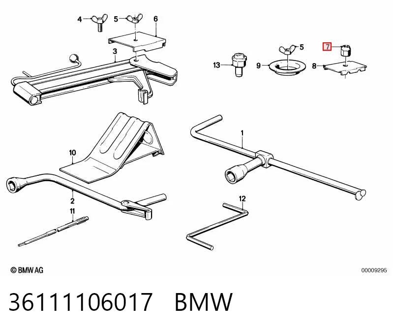 Гайка колеса на BMW 3  E21