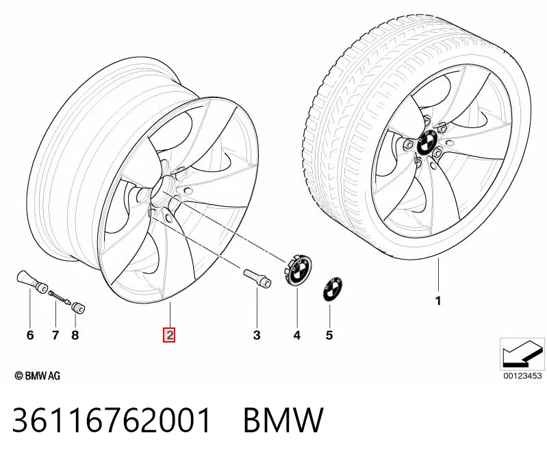 36116762001 BMW 