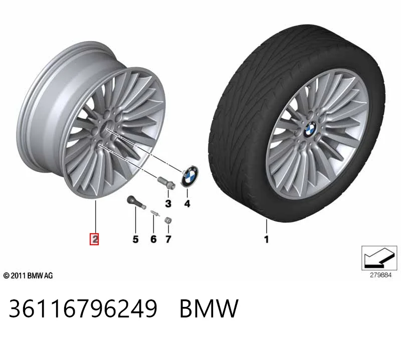 36116796249 BMW Диски колісні литі (легкосплавні, титанові)