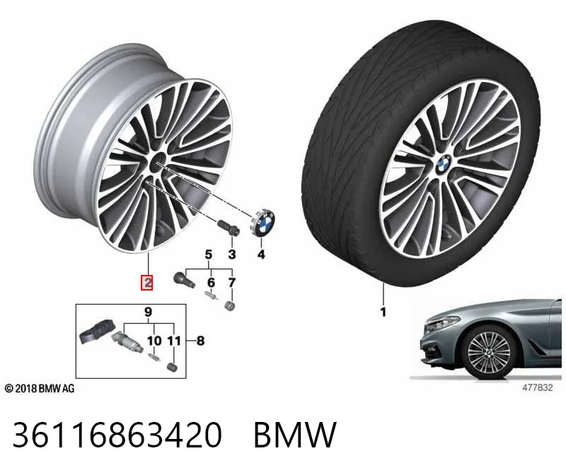 36116863420 BMW Диски колісні литі (легкосплавні, титанові)