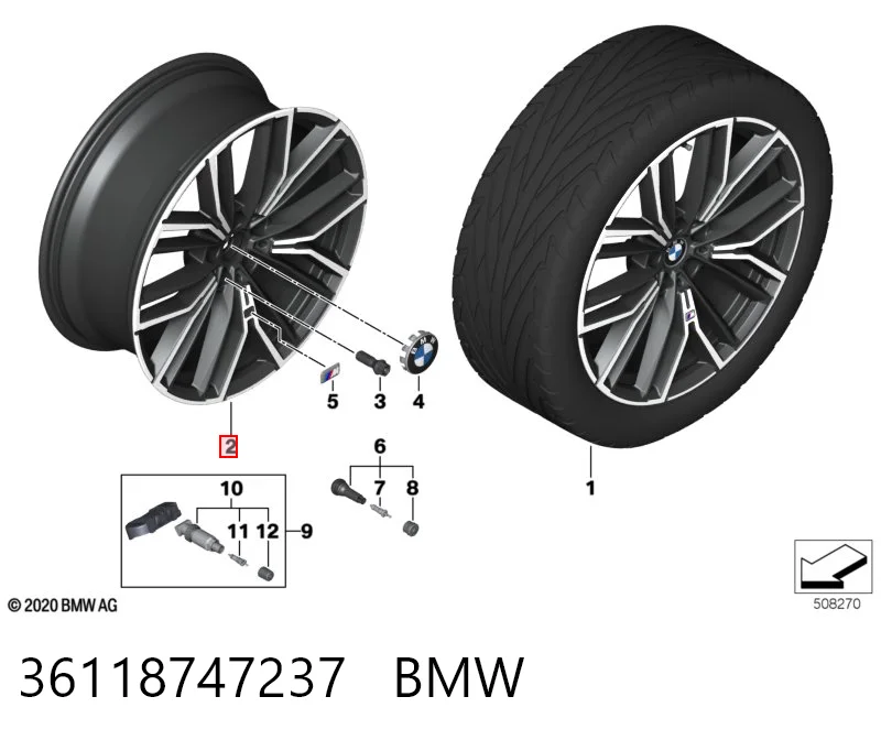 36118747237 BMW Диски литі (легкосплавні, титанові)