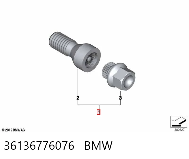 36136776076 BMW Болти до колеса
