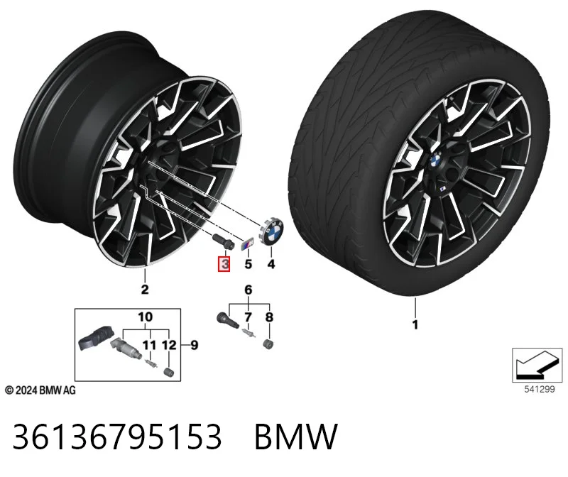 36136795153 BMW Болти до колеса