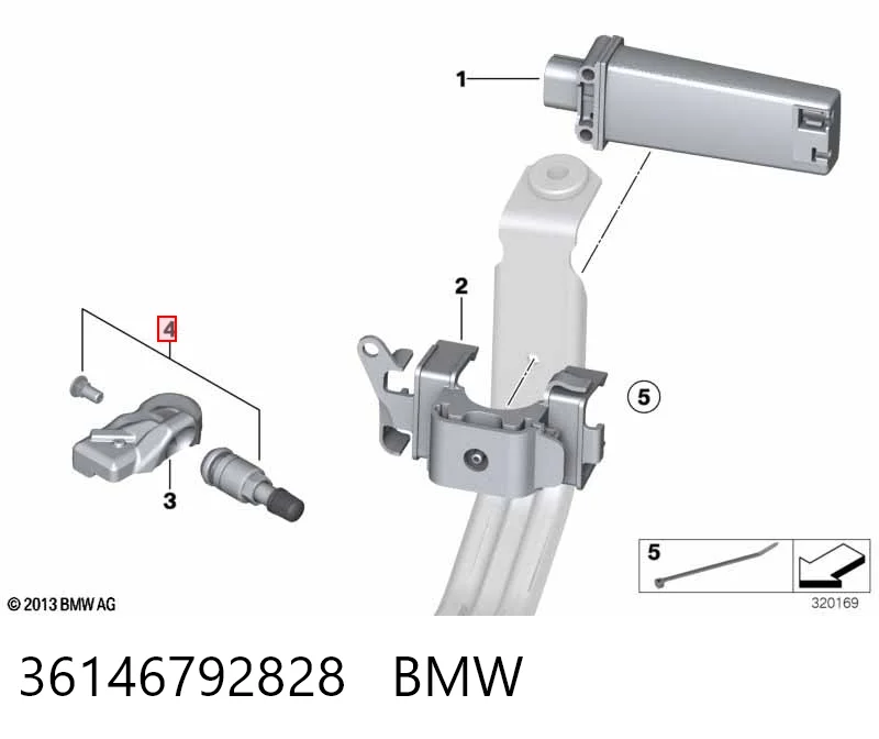  Датчик тиску в шинах BMW 3 
