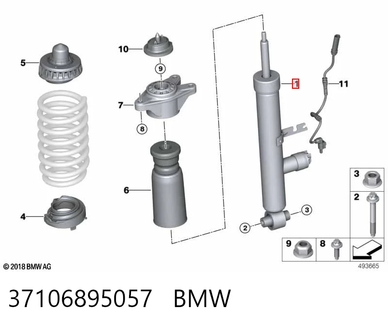 37106895057 BMW Амортизатори задні