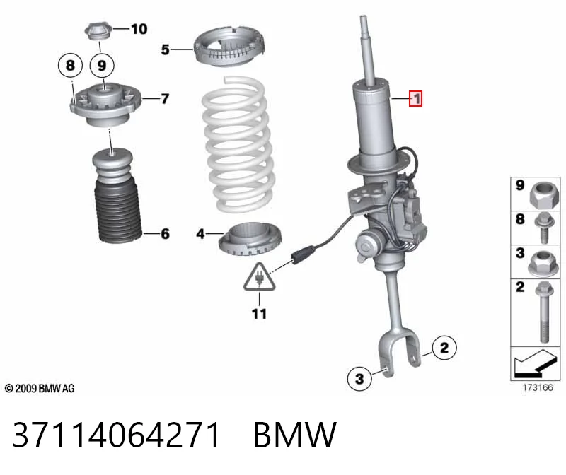 37114064271 BMW Ліва передня стійка