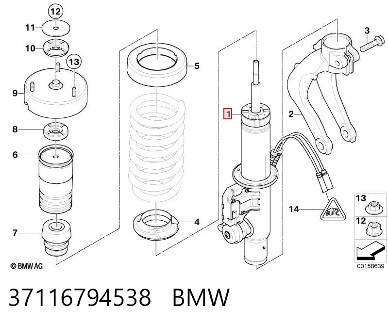 37116794538 BMW Амортизатор передньої підвіски