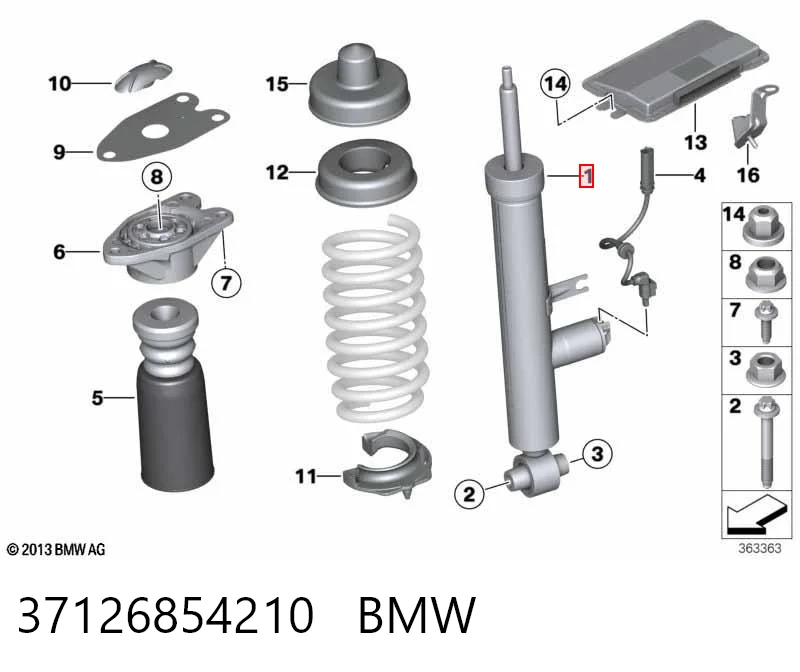 37126854210 BMW Амортизатори задні