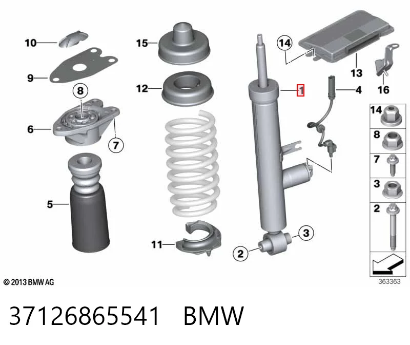 37126865541 BMW Амортизатори задні