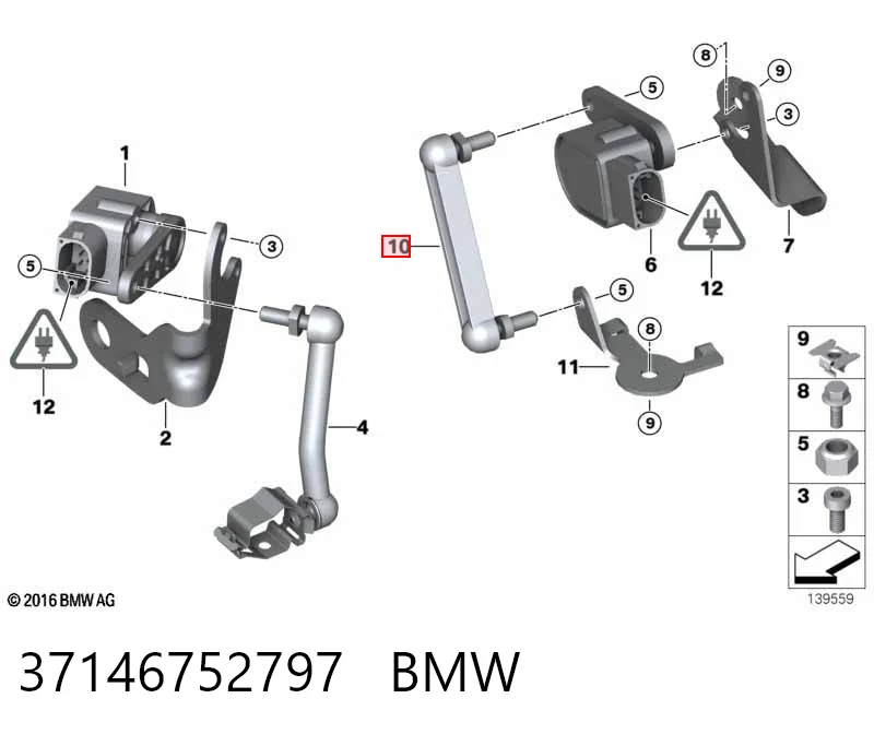 Купити 4201A003 Mitsubishi Тяга датчика рівня положення кузова, задня