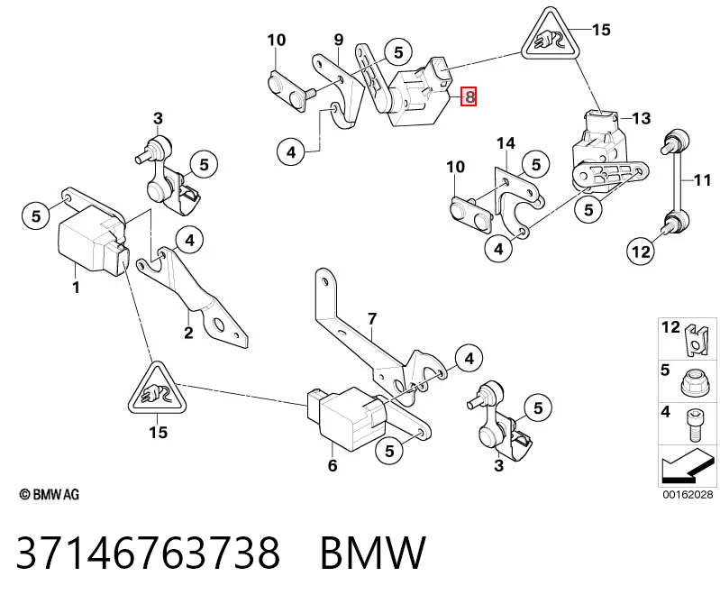 37146763738 BMW Регулятор положення кузова задньої підвіски