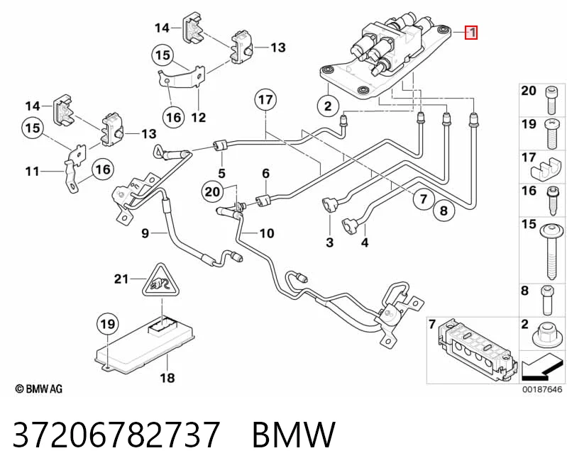 6794578 BMW Блок шинних кранів