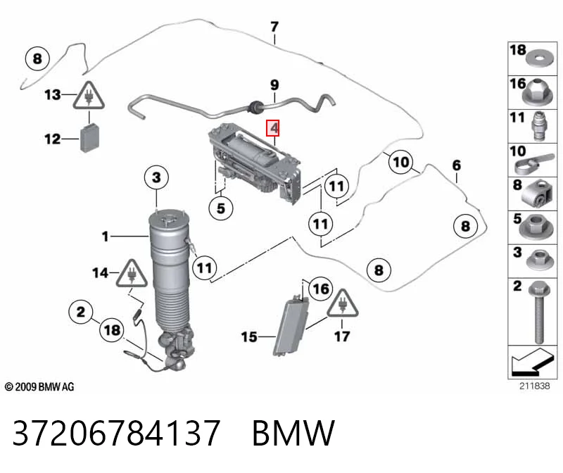 37206784137 BMW Компресор підкачки амортизаторів