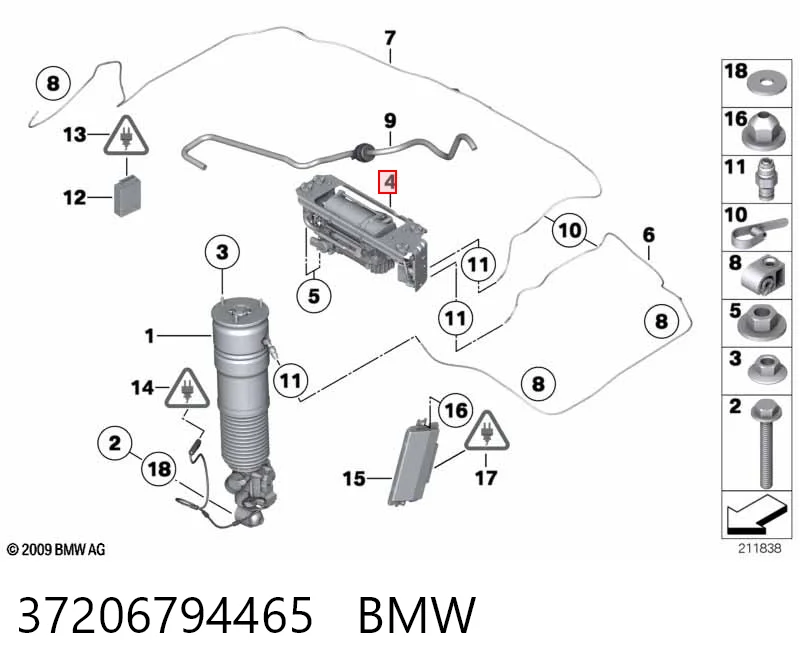 37206794465 BMW Компресор підкачки амортизаторів