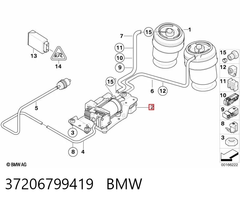37206799419 BMW Компресор підкачки амортизаторів