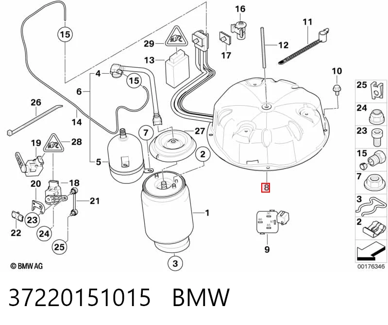 37220151015 BMW Компресор пневмоподвески