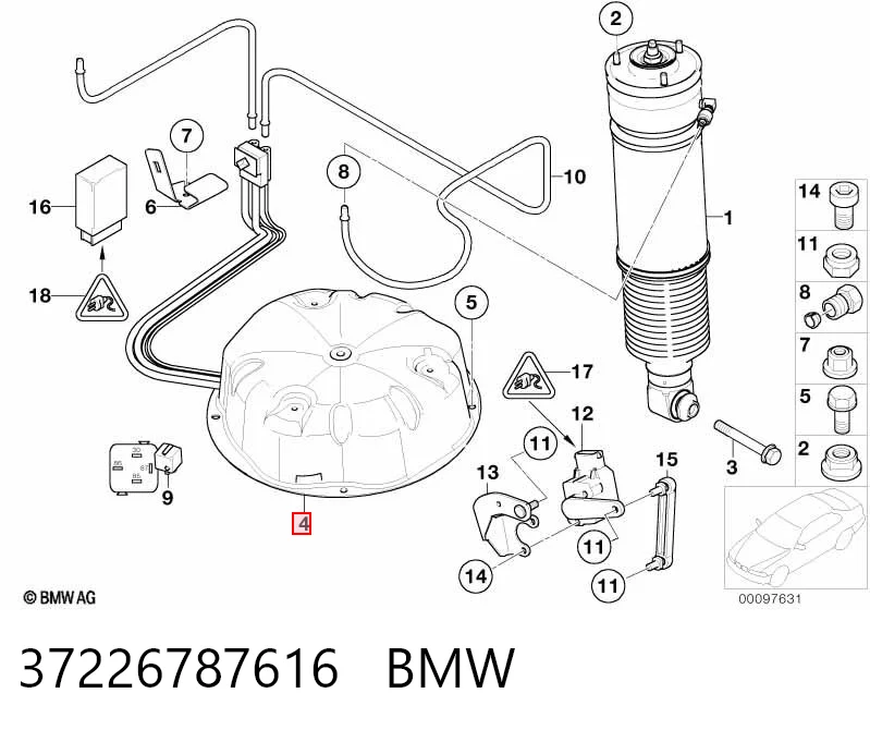 37226787616 BMW Компресор пневмоподвески