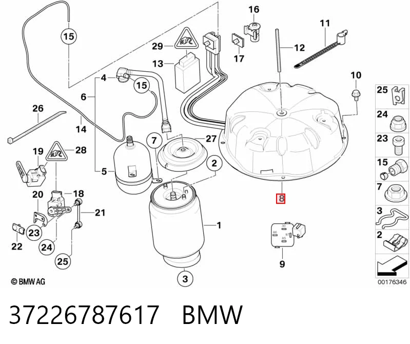 37226787617 BMW Компресор підкачки амортизаторів