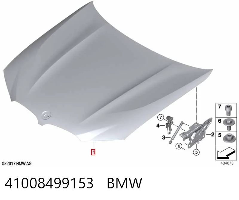 41008499153 BMW Капот