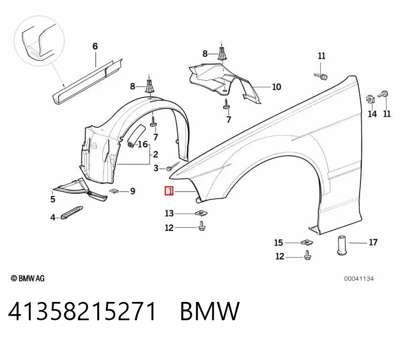 Ліве переднє крило FPS 0060313 ціна, від 49.33 USD