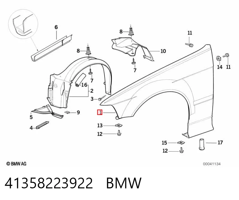 Крило переднє праве Starline KH0060318 ціна, від 46.95 USD