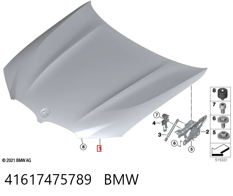 Капот Rhino BMG01100