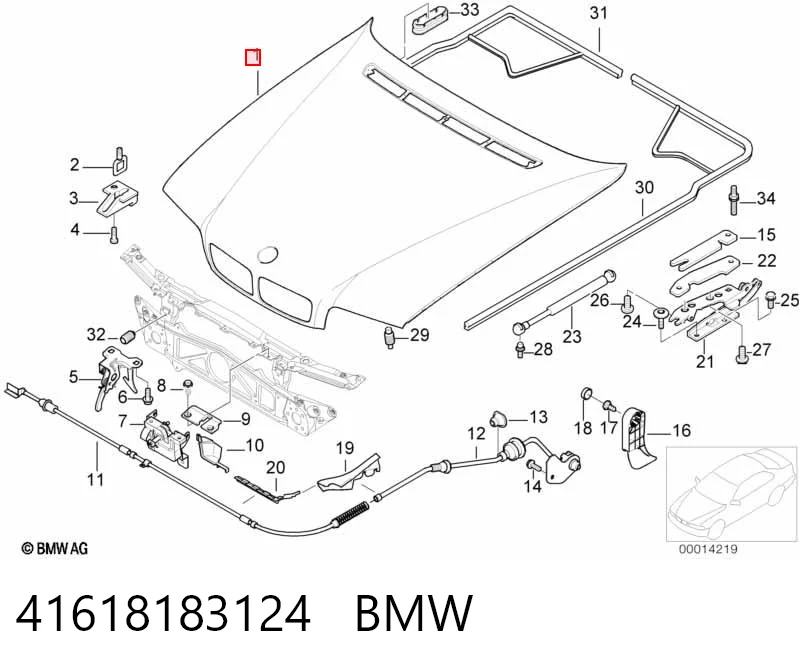 Капот Various BM1230110 ціна, від 63.35 USD